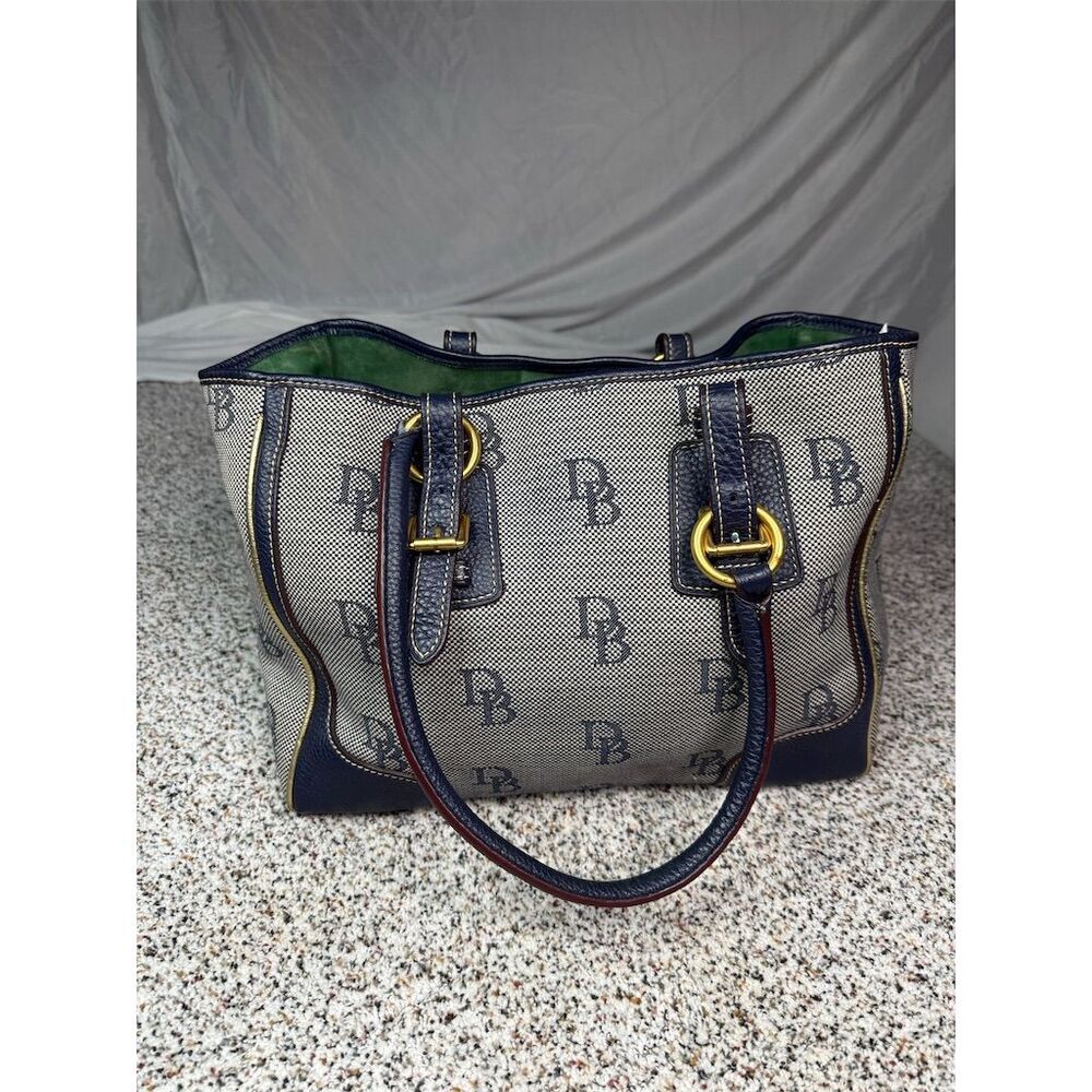 Dooney & Bourke Navy and Gray Tote Bag